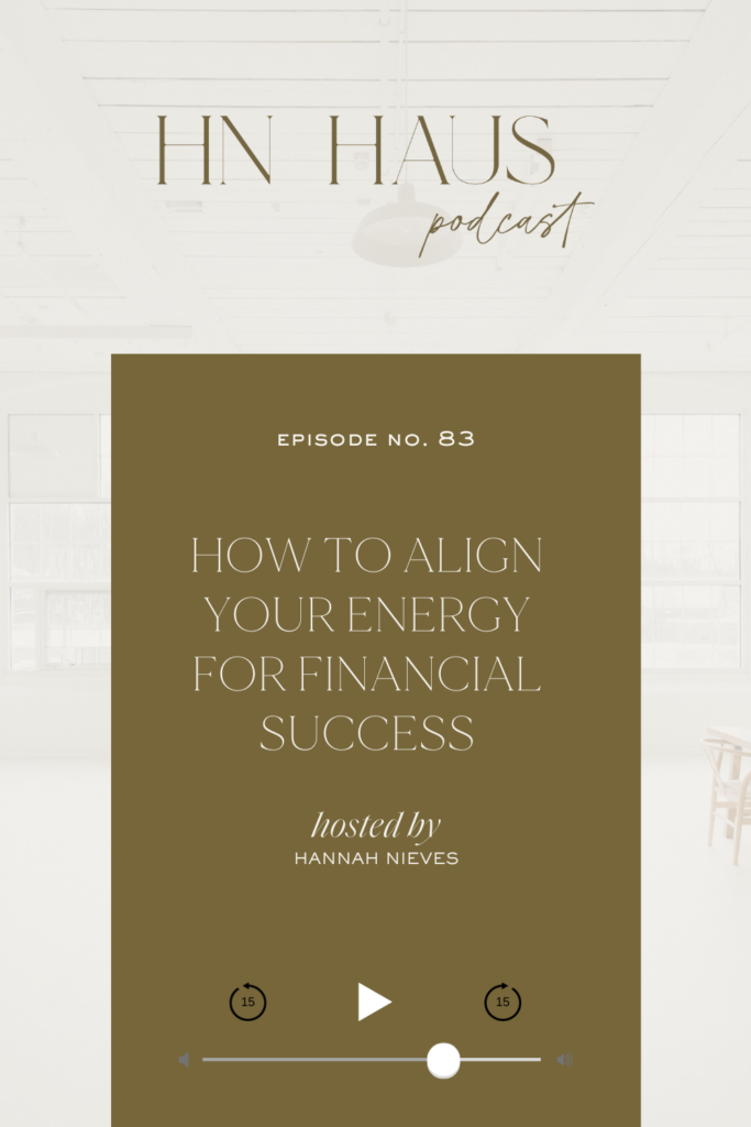 how to align your energy for financial success blog post